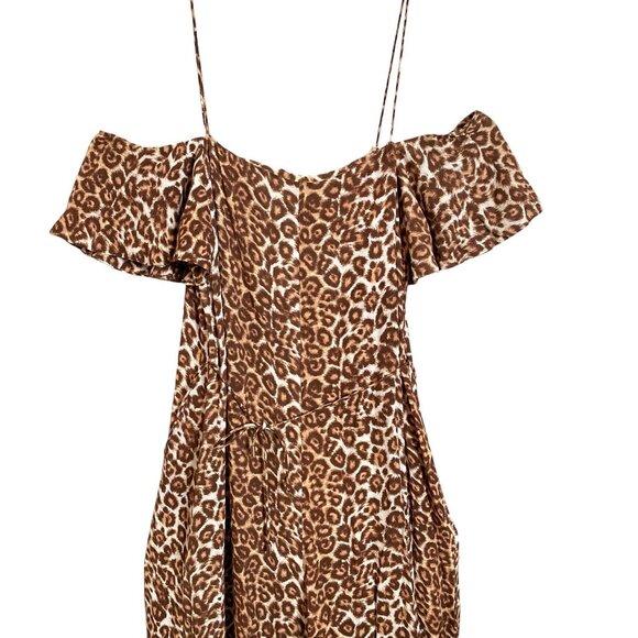 Zimmermann Alchemy Flounce Leopard jumpsuit size 2 - Picture 2 of 7